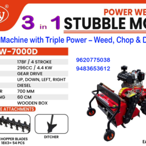 Really Power Weeder Cum Stubble Mower – RAPL-APW-7000D (3 in 1)